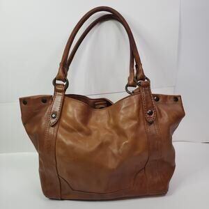 Frye Tan Leather Shoulder Bag